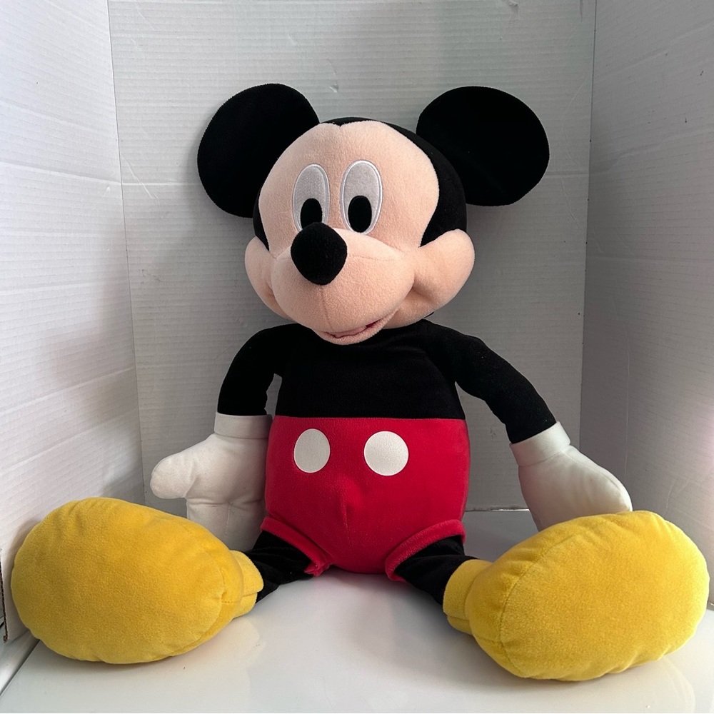 DISNEY MICKEY MOUSE Large Jumbo Plush Stuffed Animal 28” Classic